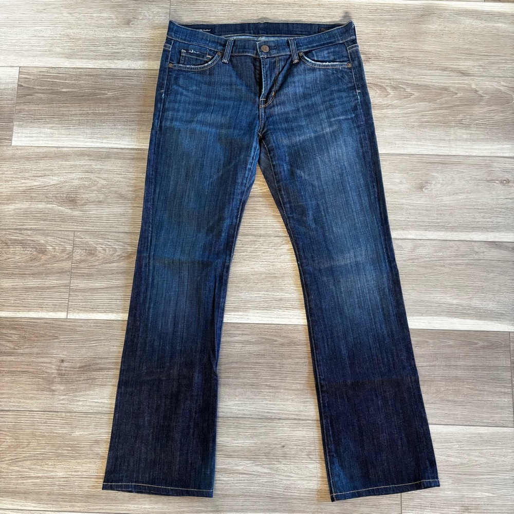 CITIZENS OF HUMANITY Dita petite bootcut jeans, women’s 29x30, dark blue wash